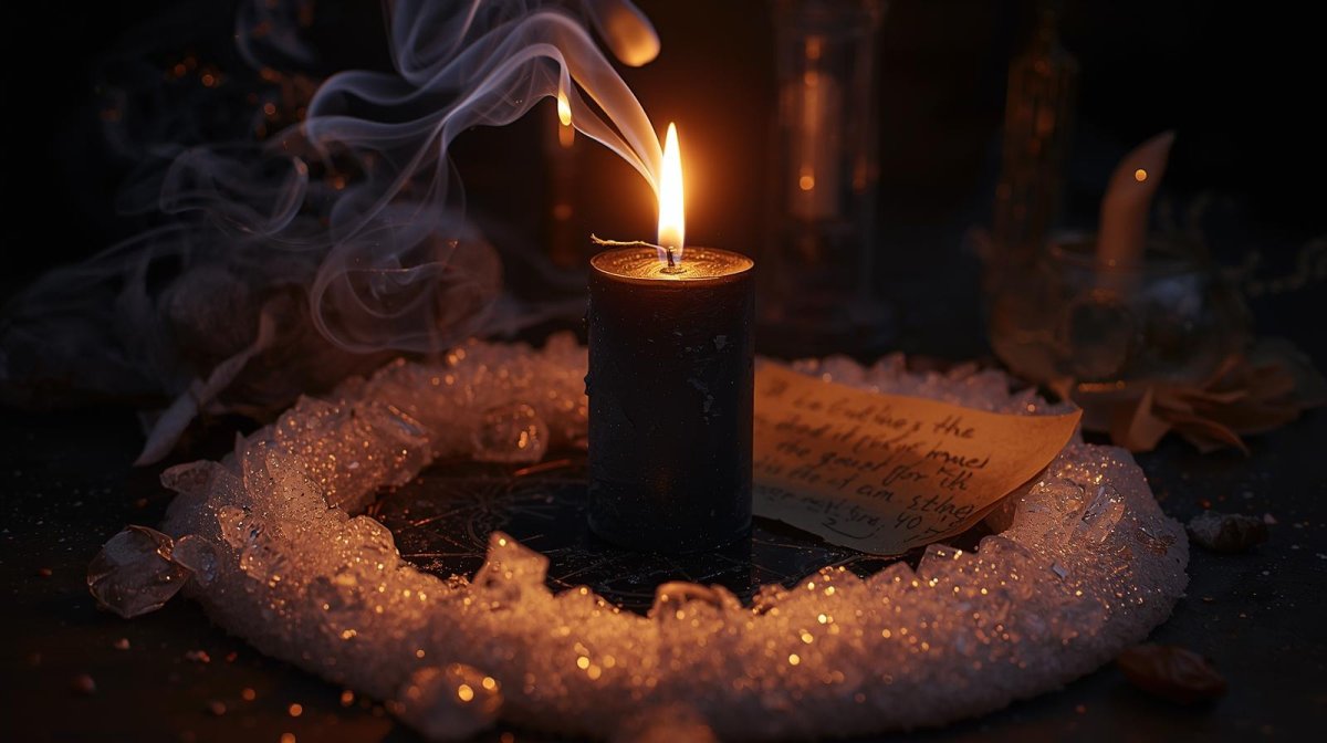 Rytuał odcięcia i oczyszczenia czarną świecą – ezoteryczne spojrzenie 